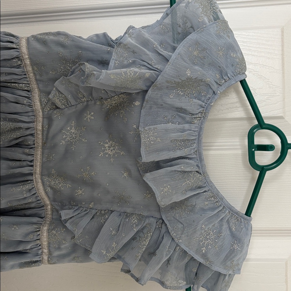 Disney x Janie and Jack Blue Gray Elsa Dress - Picture 8 of 8